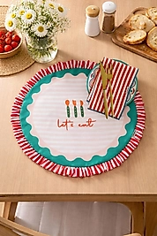 Fırfırlı Yuvarlak Amerikan Servis