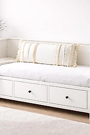 Püsküllü Uzun 40x100 Kırlent Yastık (İÇİ DOLGULU)