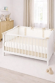 Fırfırlı Bumper/Yan Koruma Seti 60x120 Bej