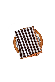 Kahve Çizgili Servis Peçetesi