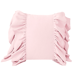 Fırfırlı Vintage Kırlent Kılıfı Pembe