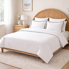 King Size Basic Siyah Biyeli Nevresim Takımı