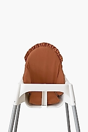 Fırfırlı Tarçın Mama Sandalyesi Minderi