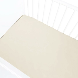 Bebek Montessori Tek Kişilik Lastikli Çarşaf Bej