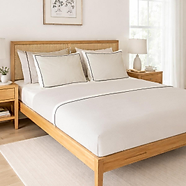 King Size Basic Siyah Biyeli Nevresim Takımı