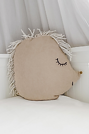 Kirpi Şeklinde Bohem Bebek Çocuk Odası Dekoratif Yastık Püsküllü Toprak