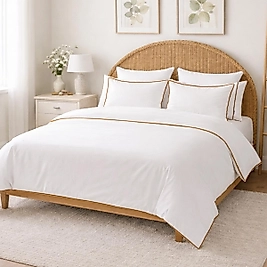 Çift Kişilik Basic Tarçın Biyeli Nevresim Takımı