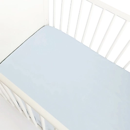 Bebek Montessori Tek Kişilik Lastikli Çarşaf Mavi