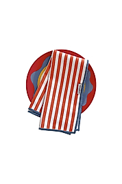 Turuncu Çizgili Servis Peçetesi