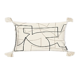 Püsküllü Iskandinav Art Kırlent Kılıfı