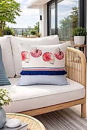 Püsküllü Marin Kırlent