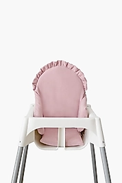 Fırfırlı Pembe Mama Sandalyesi Minderi