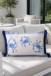 Püsküllü Marin Kırlent