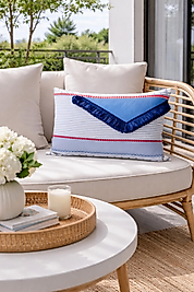 Püsküllü Marin Kırlent