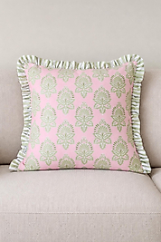 Etnik Desenli Fırfırlı Kırlent