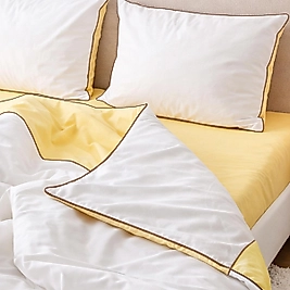 Renkli Biyeli Çift Kişilik Nevresim Takımı (Çift Taraflı Kullanım)