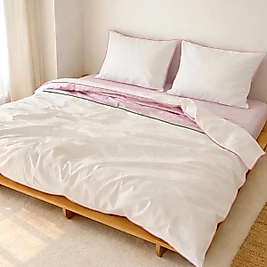 Renkli Biyeli Çift Kişilik Nevresim Takımı (Çift Taraflı Kullanım)